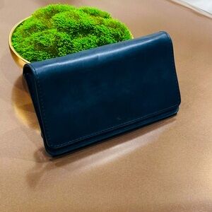 Able Handmade Leather Crossbody Wallet Purse in Black